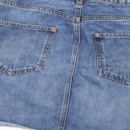 Miss Selfridge Womens Blue  Denim A-Line Skirt Size 10