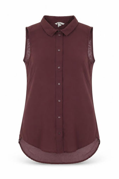Womens UK Size 4 H&M Brown Basic Blouse