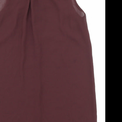 Womens UK Size 4 H&M Brown Basic Blouse