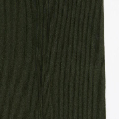 Emma & Ashley Womens Green  Corduroy Jegging Leggings Size S L32 in