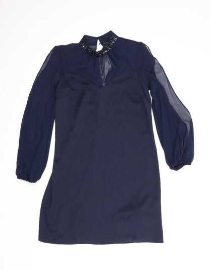 Lipsy Womens Blue   Tunic Blouse Size 10