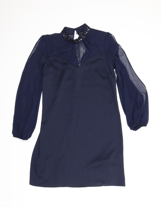 Lipsy Womens Blue   Tunic Blouse Size 10