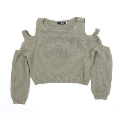 Pretty Twisted Womens Green   Pullover Jumper Size S