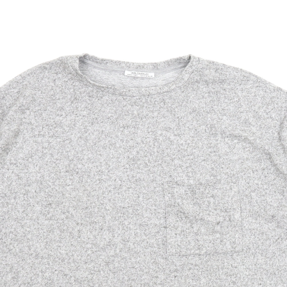 Zara Womens Grey   Pullover Jumper Size M