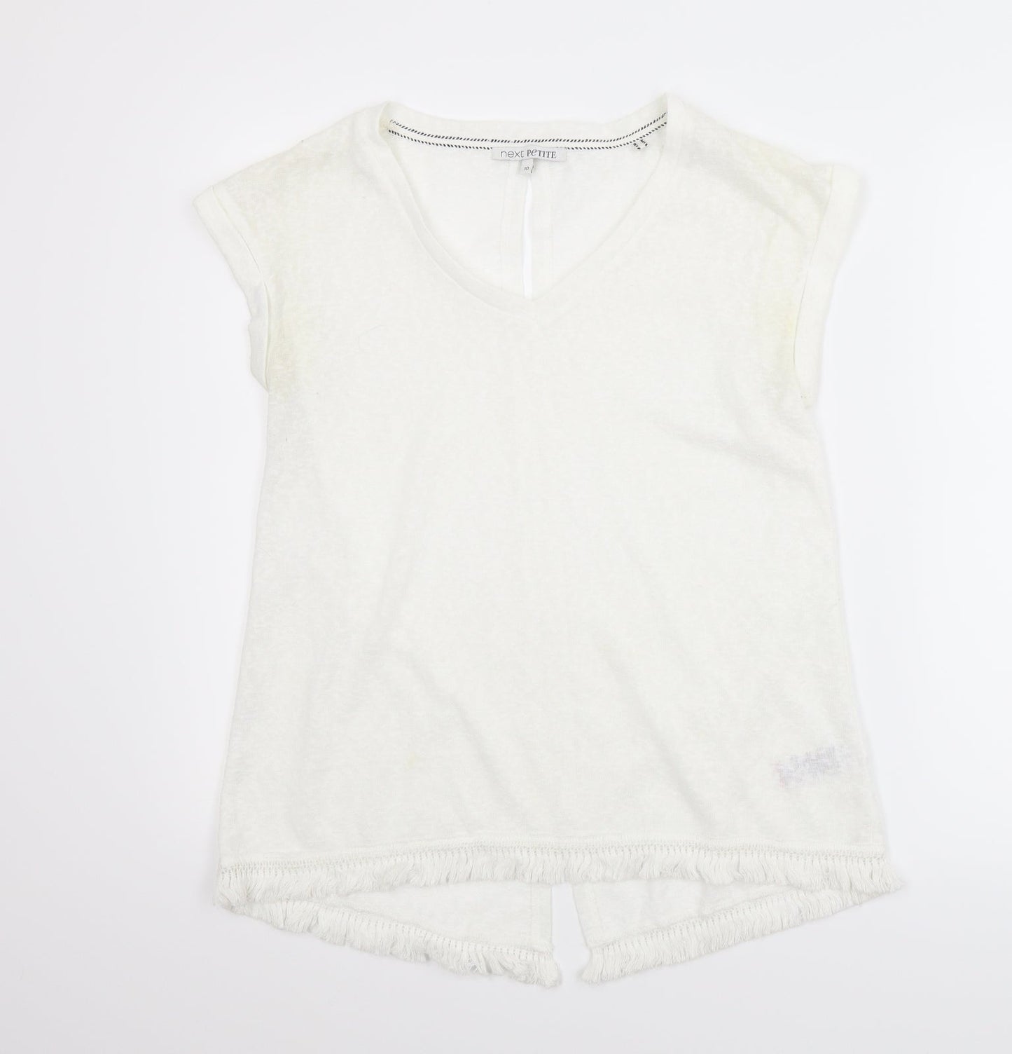 Womens UK Size 10 NEXT White Basic Blouse