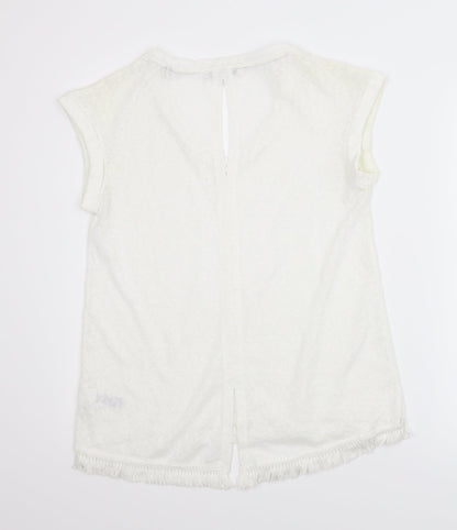 Womens UK Size 10 NEXT White Basic Blouse
