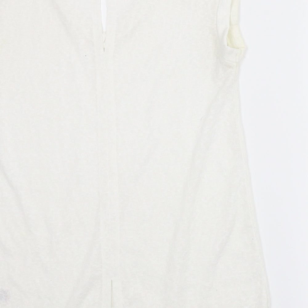Womens UK Size 10 NEXT White Basic Blouse