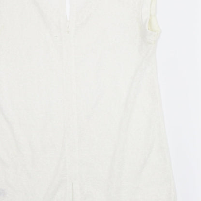 Womens UK Size 10 NEXT White Basic Blouse