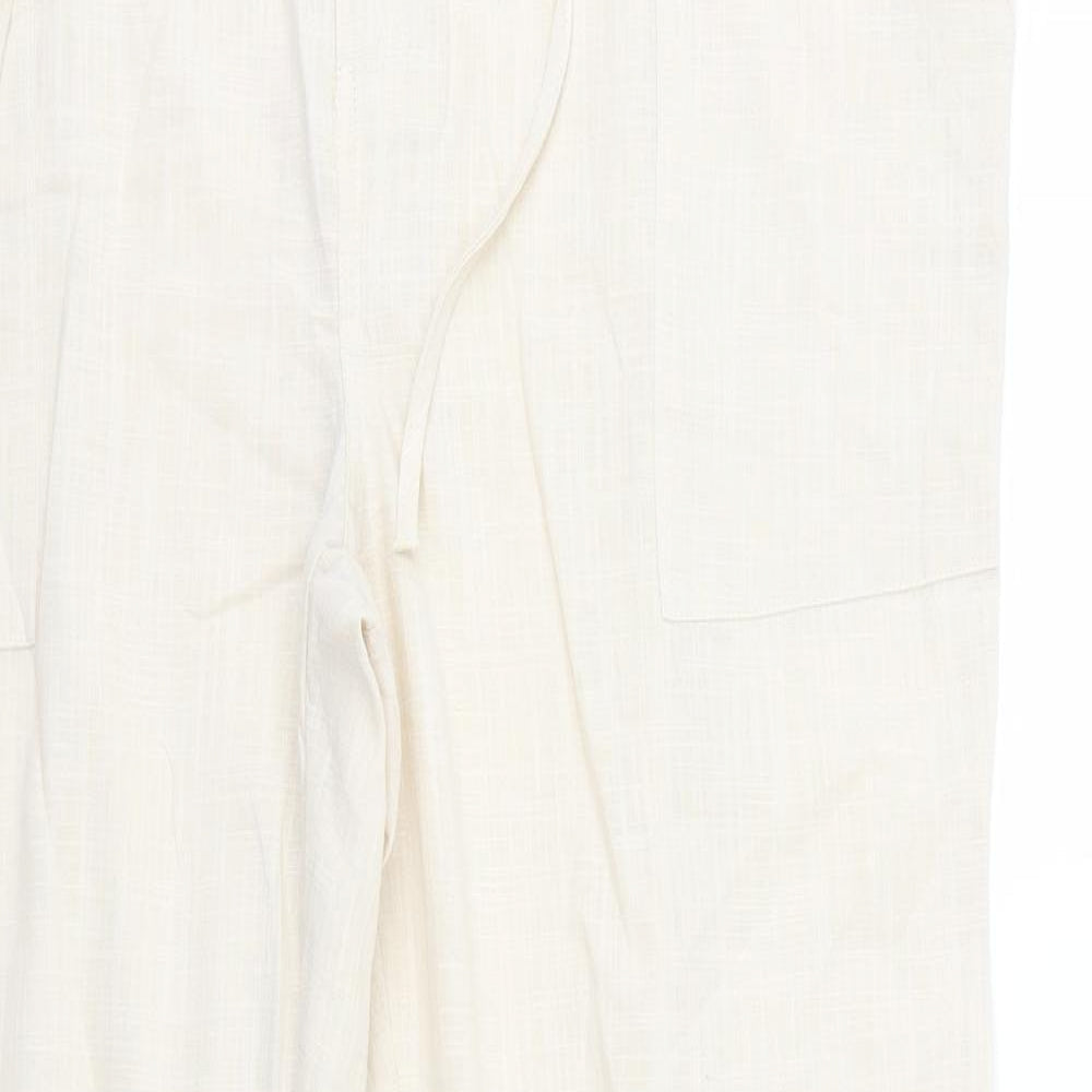 Womens UK Size 42 in Preworn Regular Fit  Beige Trousers