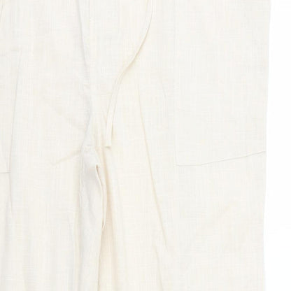 Womens UK Size 42 in Preworn Regular Fit  Beige Trousers