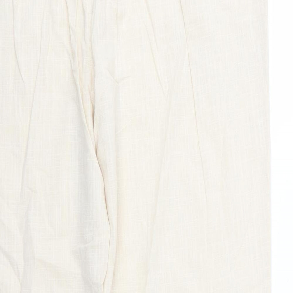 Womens UK Size 42 in Preworn Regular Fit  Beige Trousers