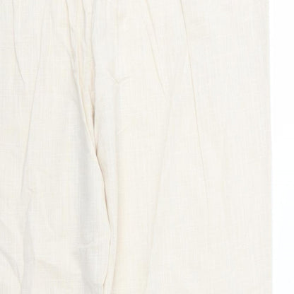 Womens UK Size 42 in Preworn Regular Fit  Beige Trousers