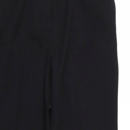 TU Womens Black  Rayon Trousers  Size 14 L28 in