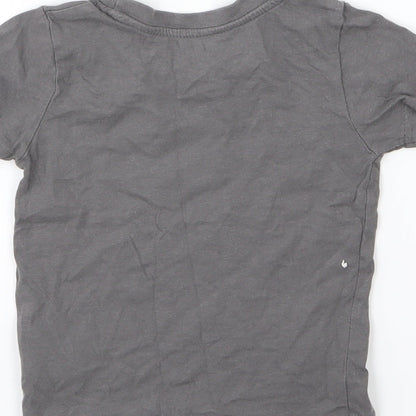 Primark Boys Grey  Jersey Basic T-Shirt Size 12-18 Months  - Smile today
