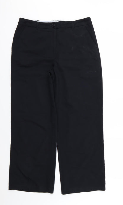 Womens UK Size 14 Papaya Regular Fit  Black Trousers