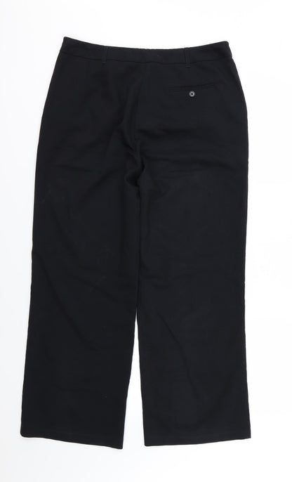 Womens UK Size 14 Papaya Regular Fit  Black Trousers