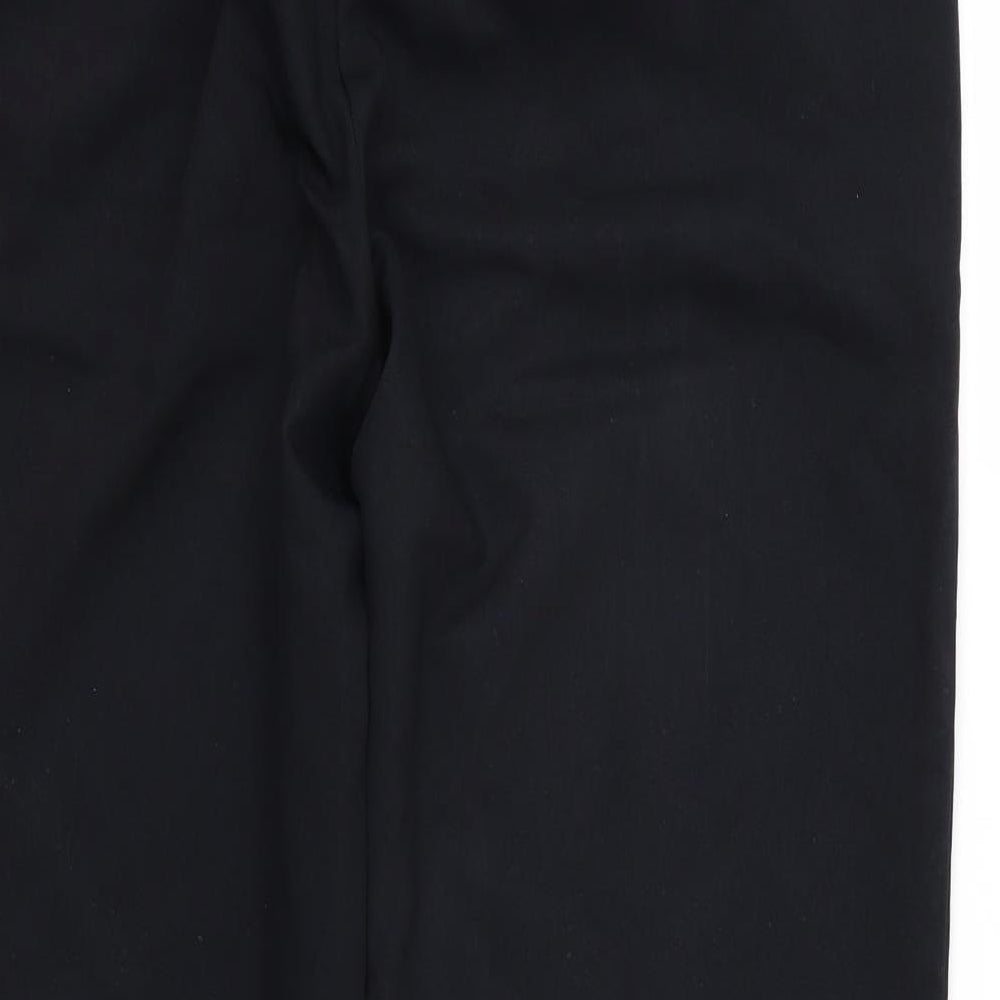 Womens UK Size 14 Papaya Regular Fit  Black Trousers