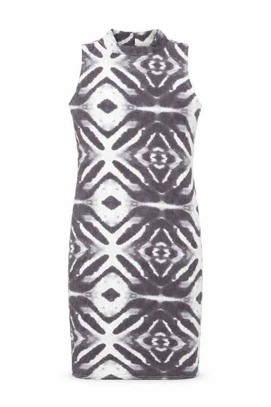 Republic Womens Grey Geometric Jersey Tank Dress  Size 10