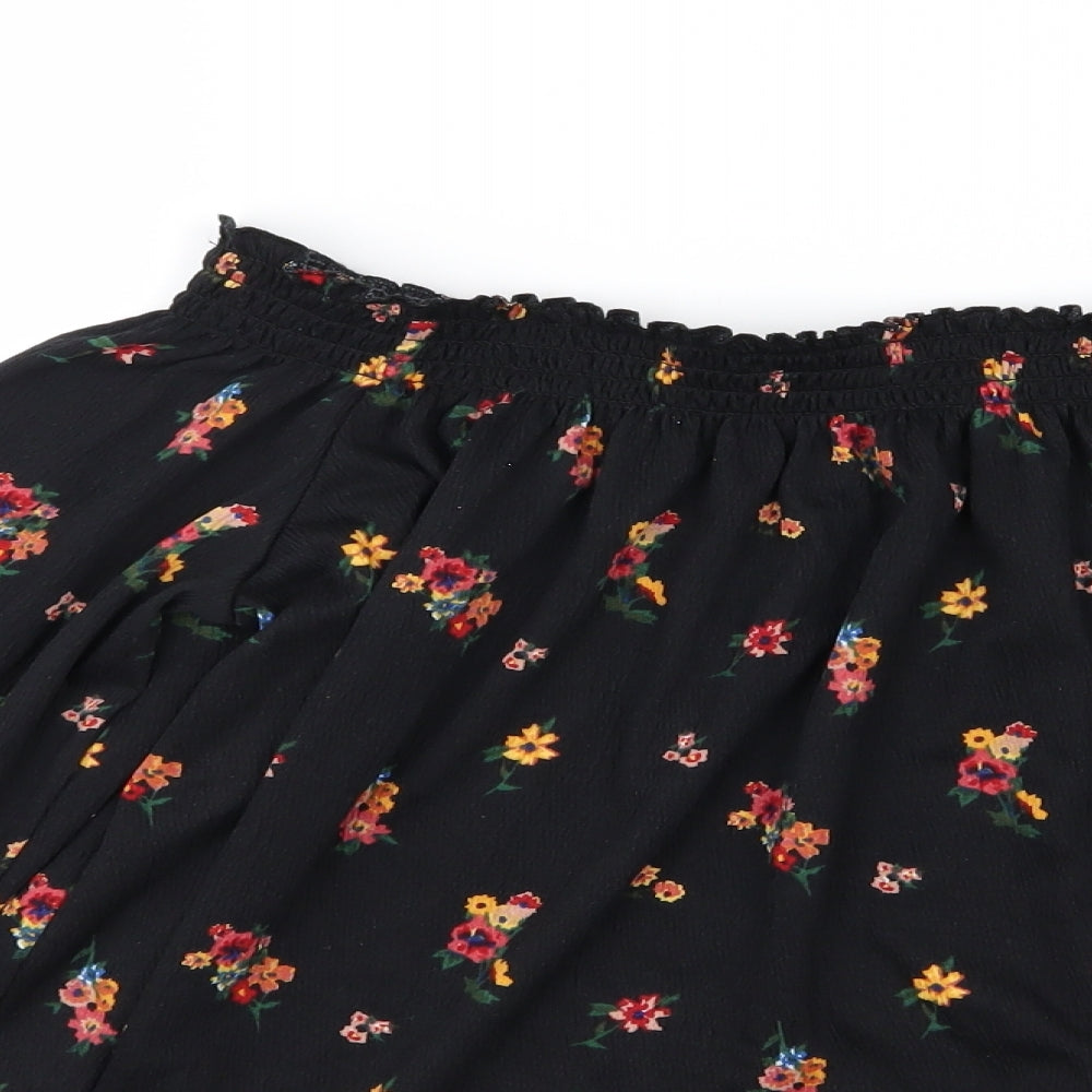 Womens UK Size M Divided by H&M Black Basic Blouse