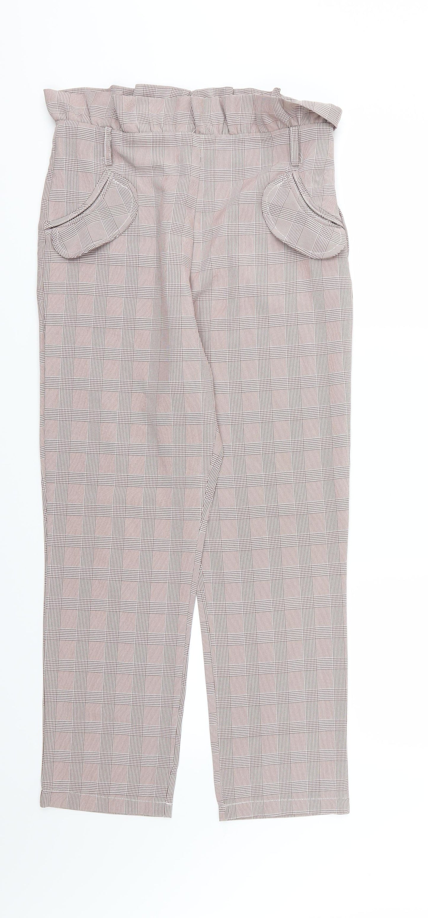 Retro & Icone Womens Red Striped Rayon Trousers  Size L L26 in