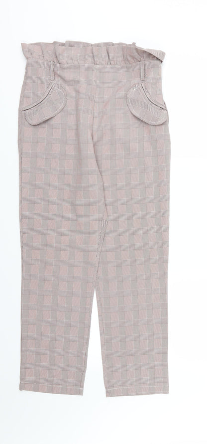 Retro & Icone Womens Red Striped Rayon Trousers  Size L L26 in