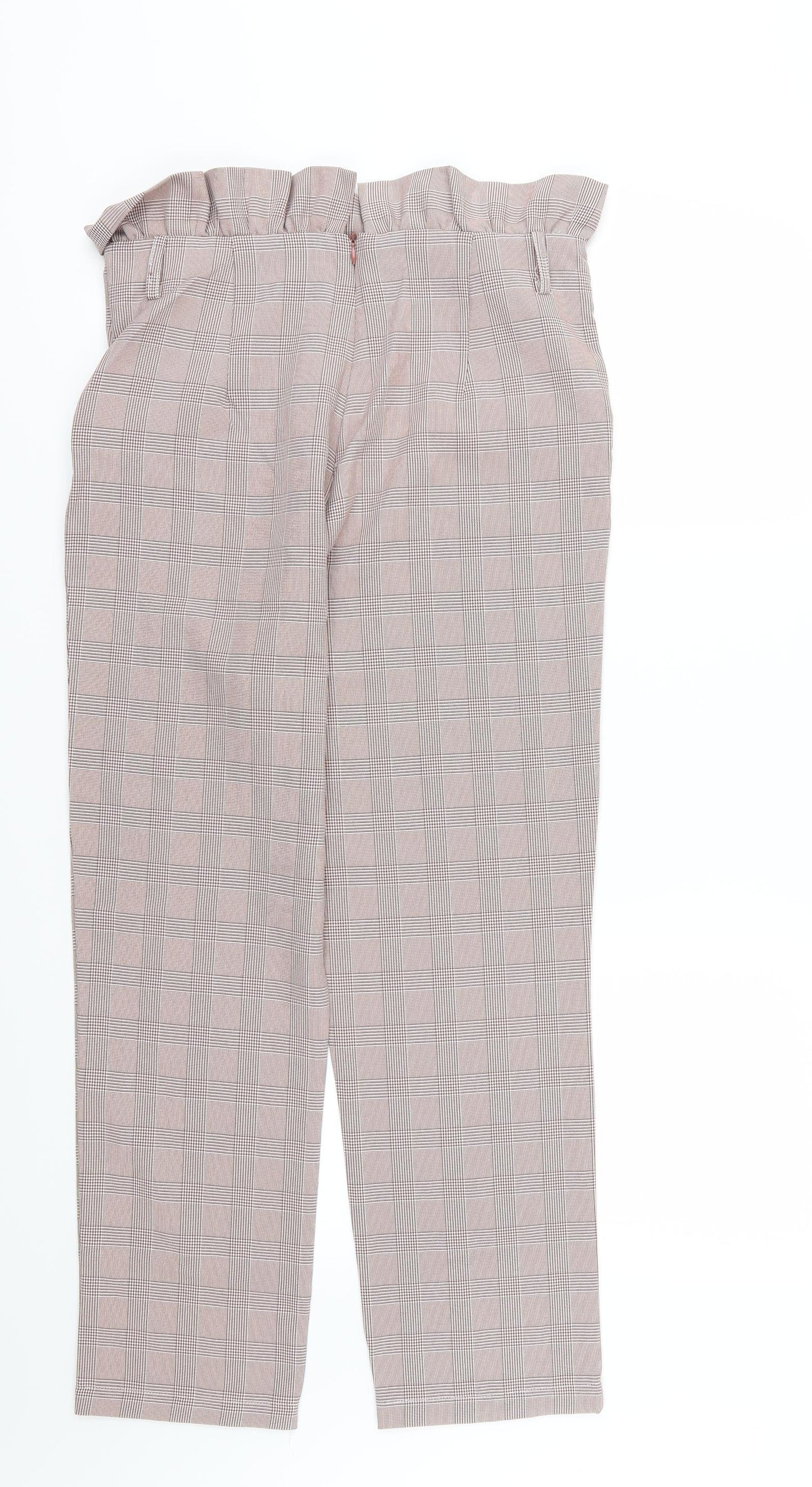 Retro & Icone Womens Red Striped Rayon Trousers  Size L L26 in