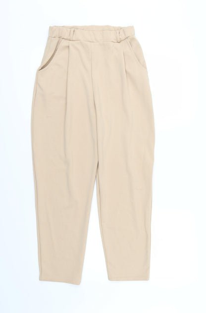 Stylewise Womens Beige   Trousers  Size 12 L26 in