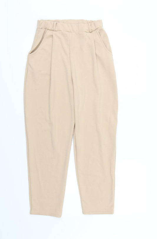 Stylewise Womens Beige   Trousers  Size 12 L26 in
