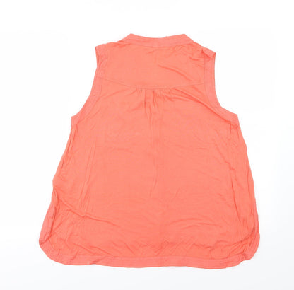 NET Womens Pink  Jersey Basic Blouse Size 10