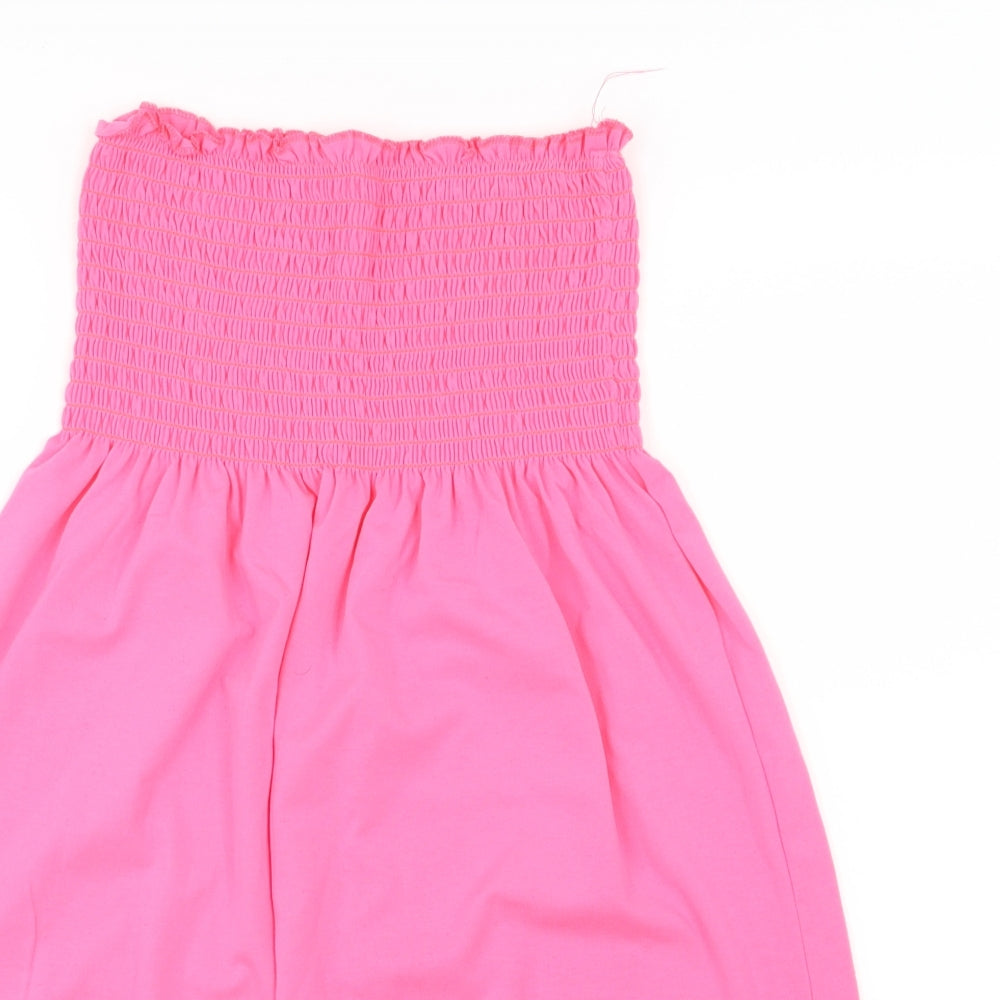 Boohoo Womens Pink  Jersey A-Line  Size 10