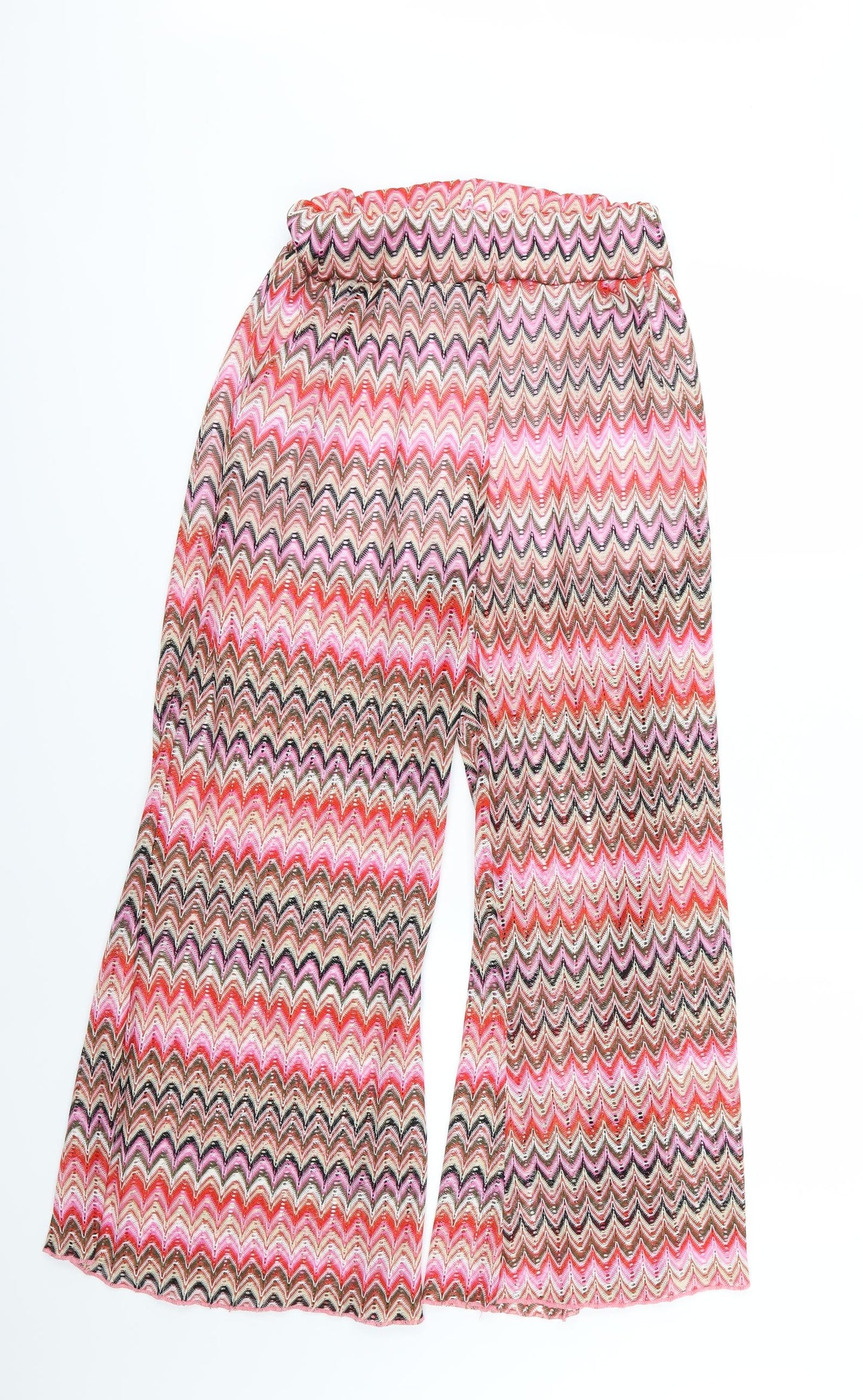 Julie Womens Multicoloured Striped Knit Trousers  Size S L31 in