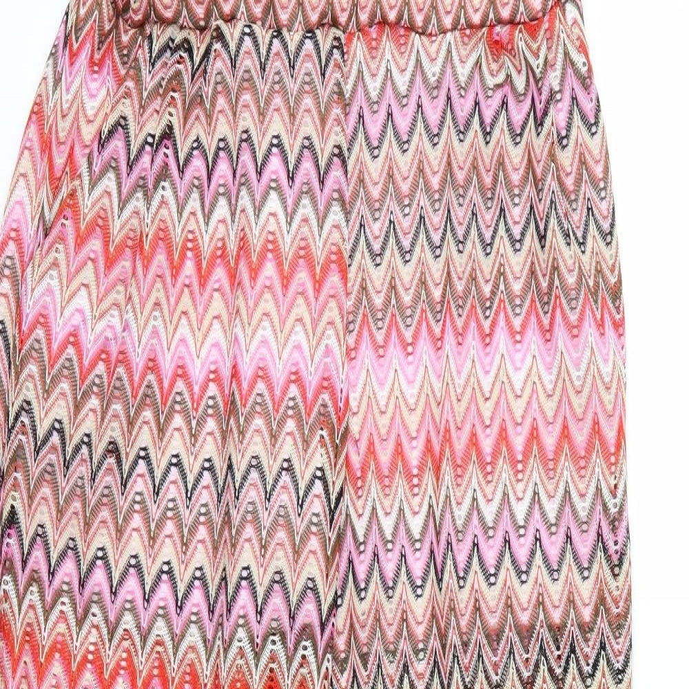 Julie Womens Multicoloured Striped Knit Trousers  Size S L31 in