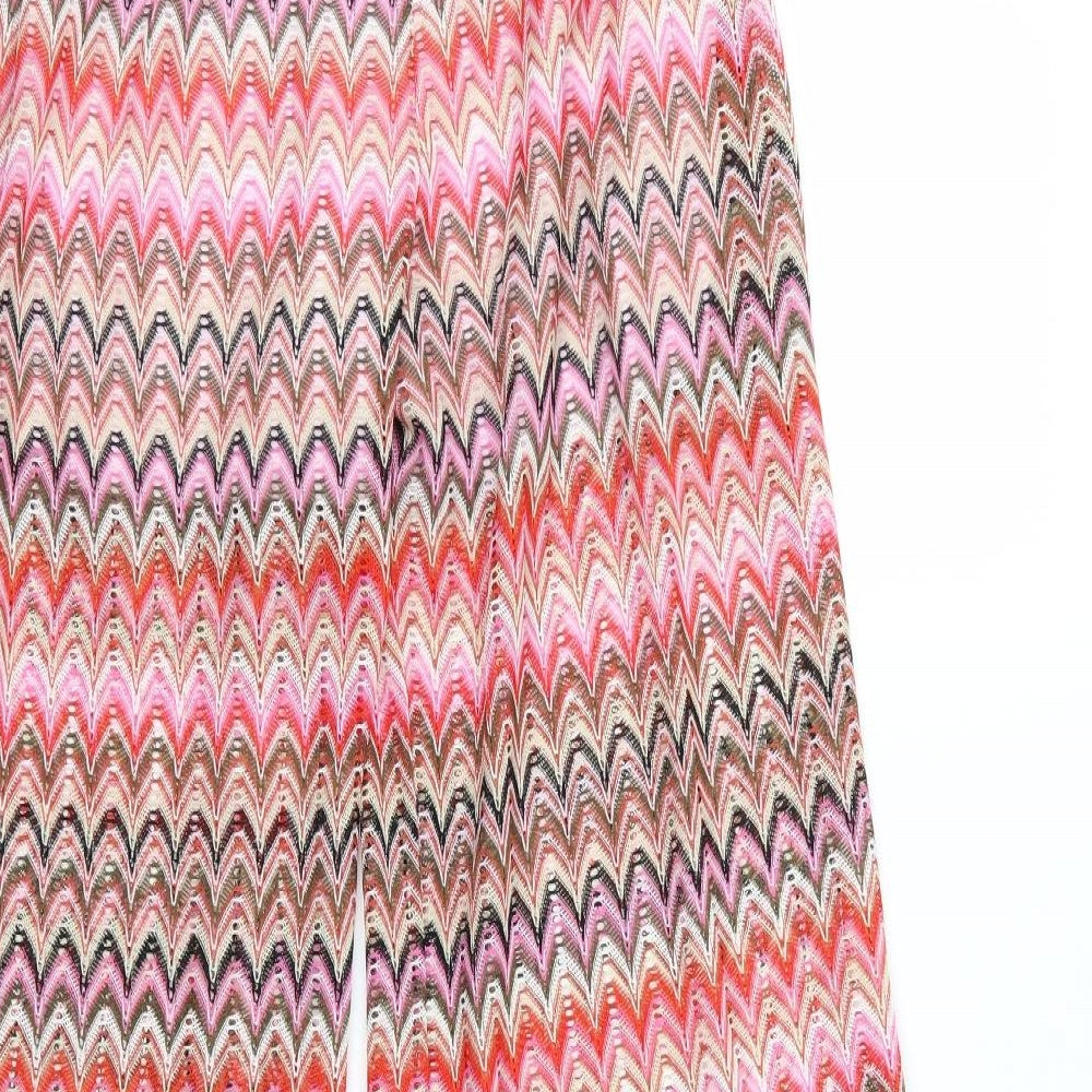 Julie Womens Multicoloured Striped Knit Trousers  Size S L31 in