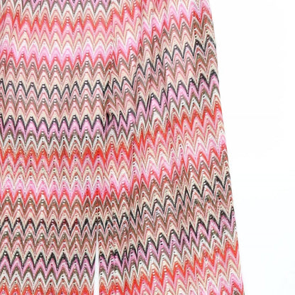 Julie Womens Multicoloured Striped Knit Trousers  Size S L31 in