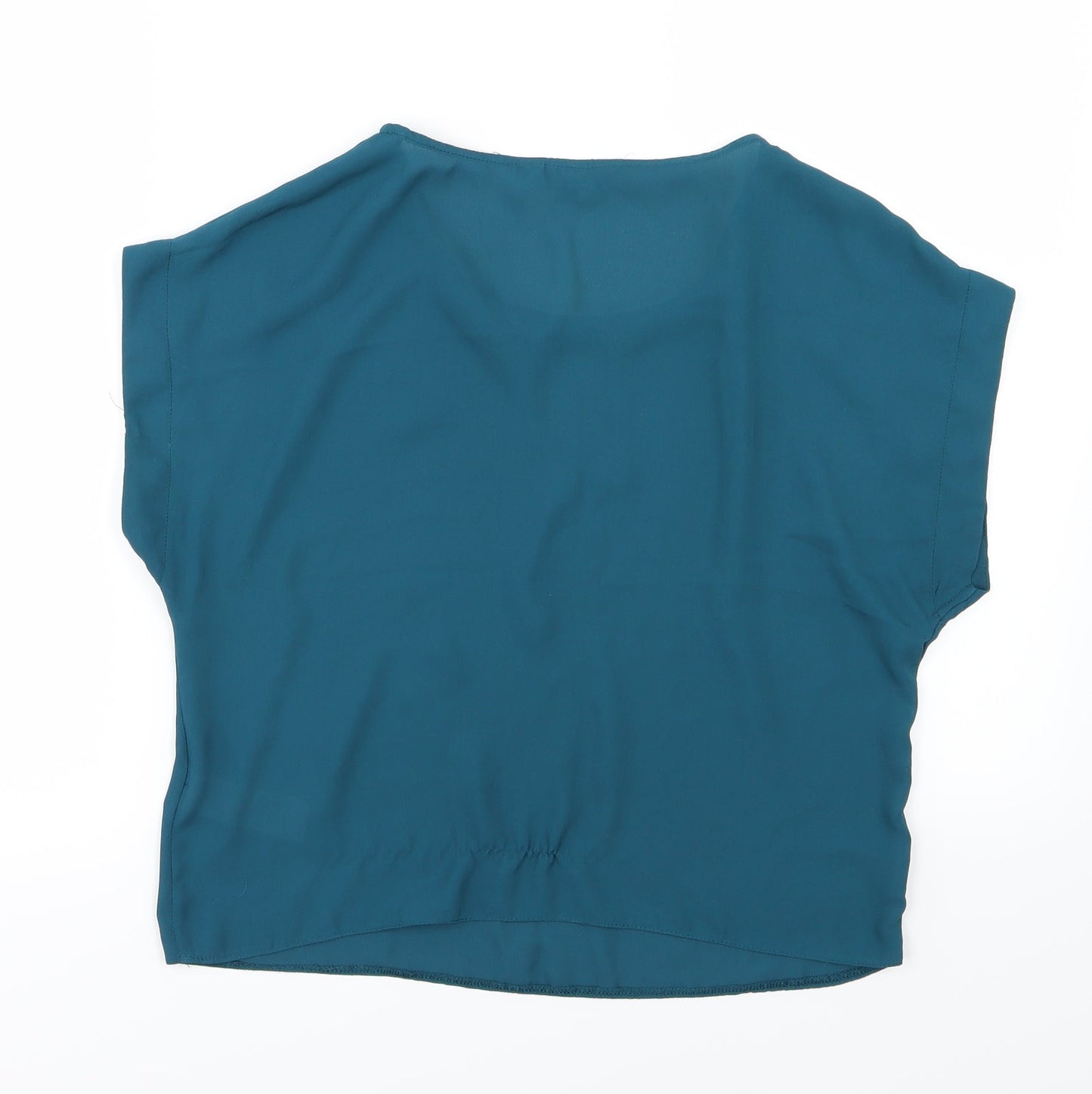 Womens UK Size 12 New Look Blue Basic Blouse