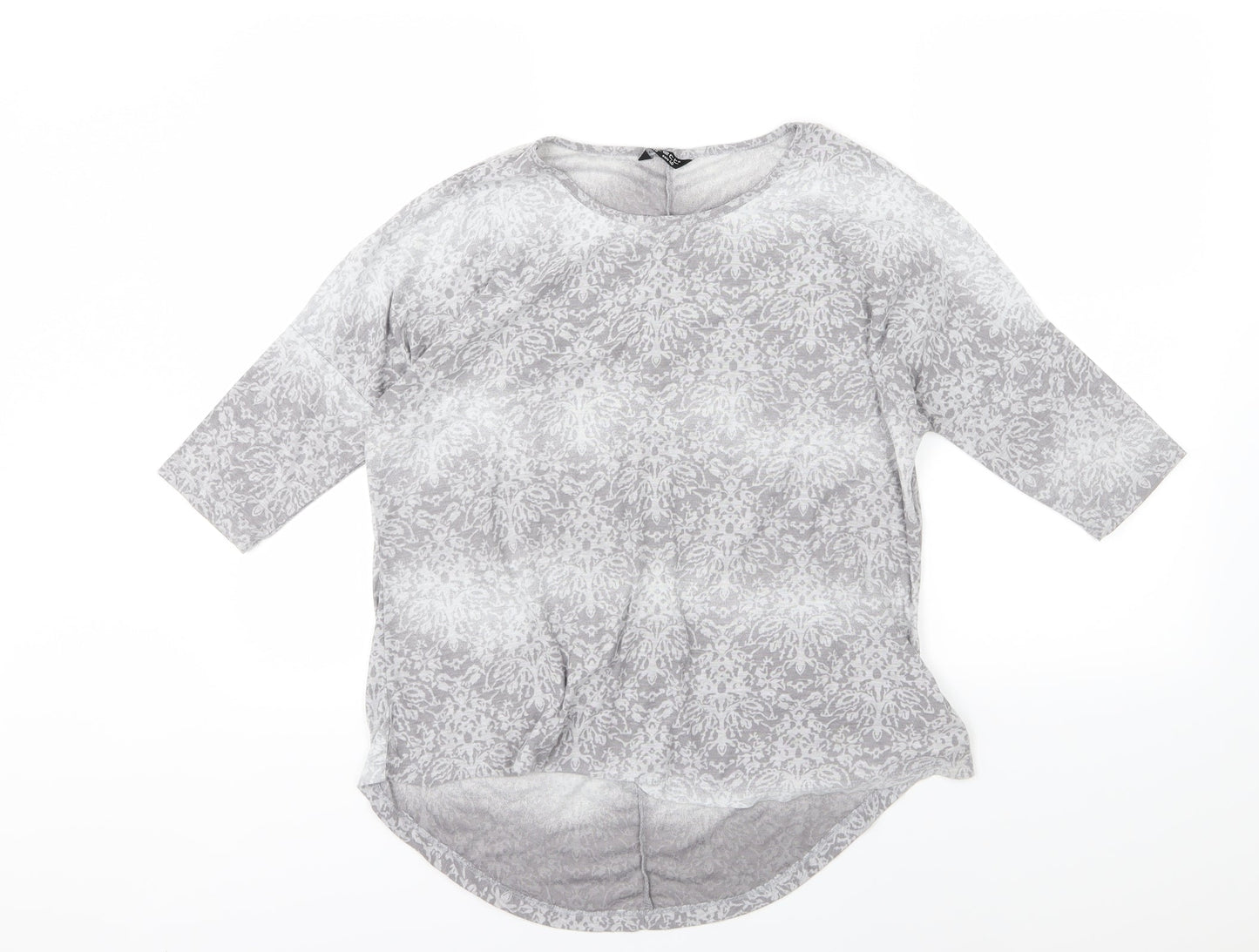 Womens UK Size 12 Select Grey Basic T-Shirt