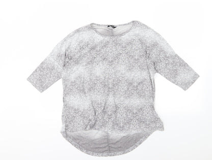 Womens UK Size 12 Select Grey Basic T-Shirt
