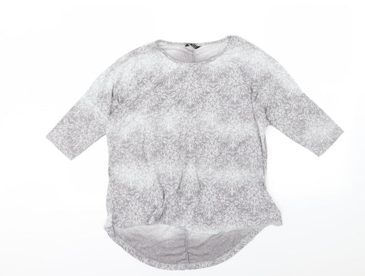 Womens UK Size 12 Select Grey Basic T-Shirt
