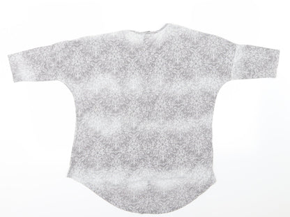 Womens UK Size 12 Select Grey Basic T-Shirt