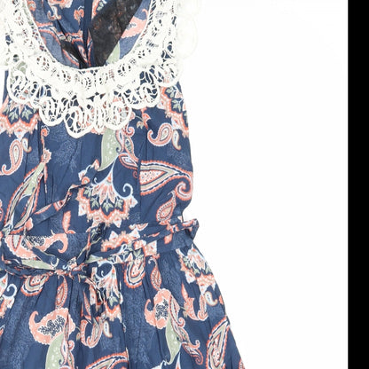 Dorothy Perkins Womens Black Argyle/Diamond  Skater Dress  Size 10