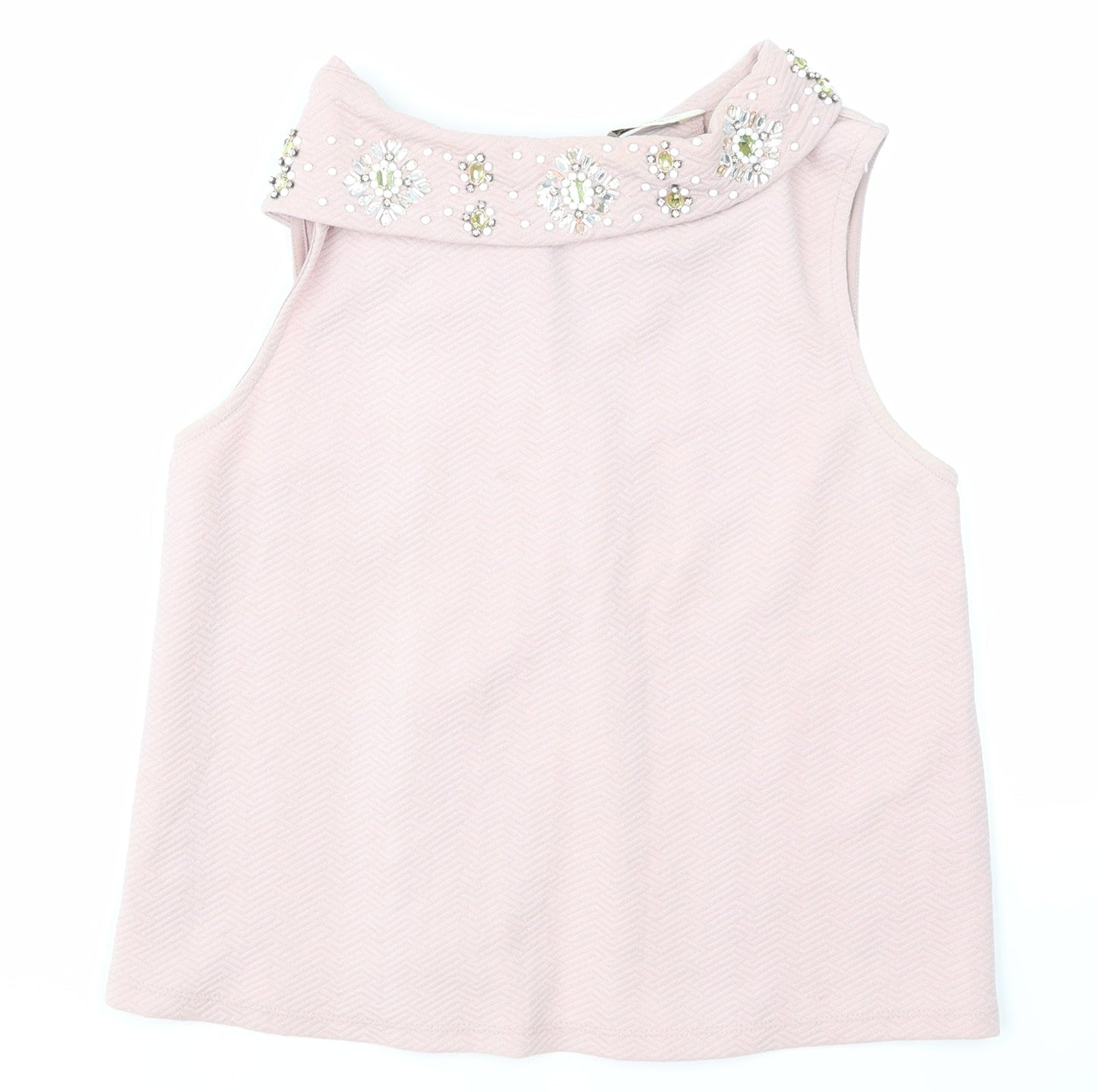 Miss Selfridge Womens Pink   Basic T-Shirt Size 8