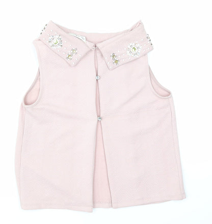 Miss Selfridge Womens Pink   Basic T-Shirt Size 8