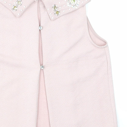 Miss Selfridge Womens Pink   Basic T-Shirt Size 8