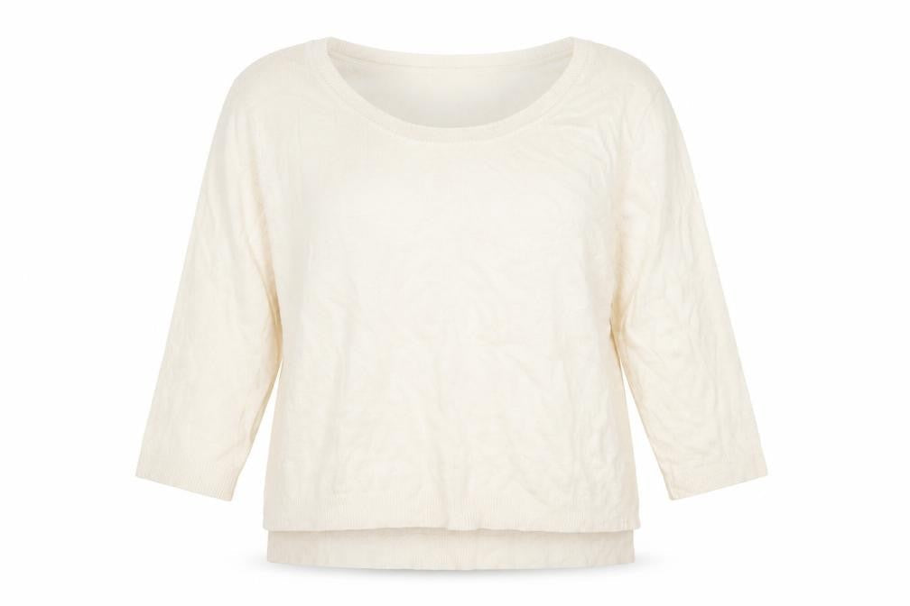 Tu Womens Ivory   Pullover Sweatshirt Size 16