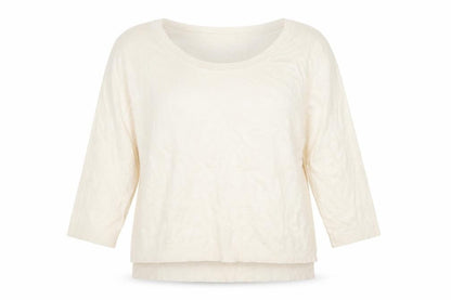 Tu Womens Ivory   Pullover Sweatshirt Size 16