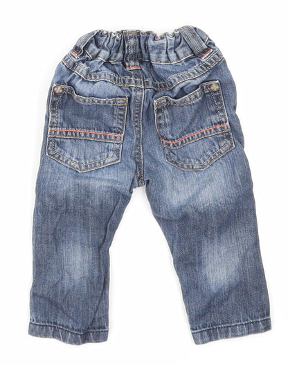 NEXT Boys Blue  Denim Cargo Jeans Size 6-9 Months