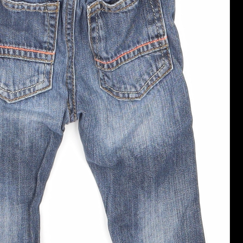 NEXT Boys Blue  Denim Cargo Jeans Size 6-9 Months