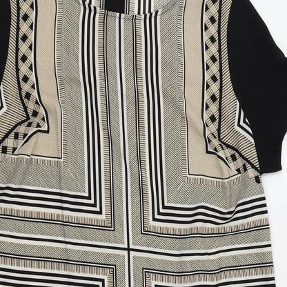 M&S Womens Gold Geometric  Basic Blouse Size 10