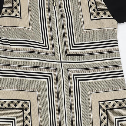 M&S Womens Gold Geometric  Basic Blouse Size 10