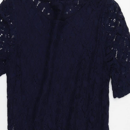 NEXT Womens Blue Floral  Pencil Dress  Size 10